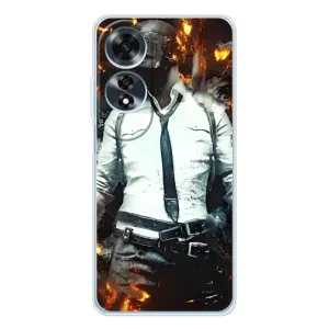 Чохол з картинкою "Герой Pubg" на OPPO A60 (Man Пубг)