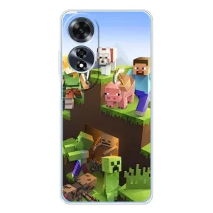 Чохли для OPPO A60 (Персонажі МайнКрафт) (Майн-крафт)