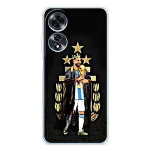 Чехлы Лео Месси Аргентина для OPPO A60 (Месси король)