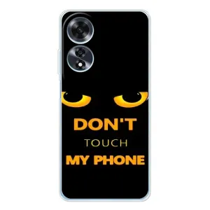 Чехол с Прикольным принтом на OPPO A60 (Не трогай мой телефон)