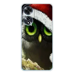 Чехлы с принтом СОВЫ для OPPO A60 (Новогодняя Сова)