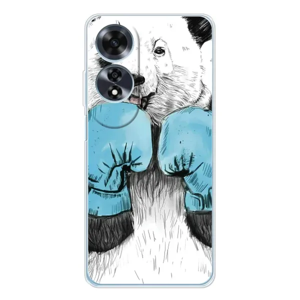 Чехол с рисунком «Панда боксер» для OPPO A60 Чехол с рисунком «Панда боксер» для OPPO A60