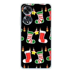 Силиконовый бампер на рождество для OPPO A60 (Рождественские подарки)