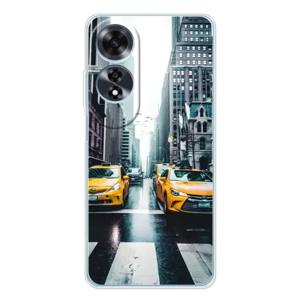 Чехол с рисунком «Такси» для OPPO A60