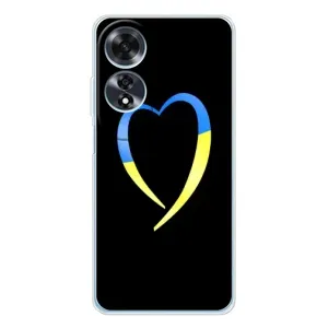 Силиконовый Чехол на OPPO A60 (Я-Украина) (Украинское сердце)