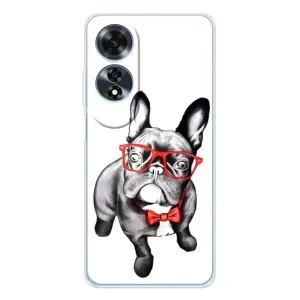 Бампер для OPPO A60 с картинкой "Песики" (В очках)