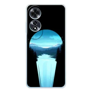 Летний Чехол на OPPO A60 (Синий Водопад)