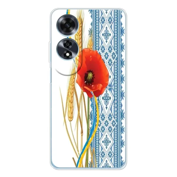 Чехол с рисунком «Вышиванка с цветком» для OPPO A60 Чехол с рисунком «Вышиванка с цветком» для OPPO A60