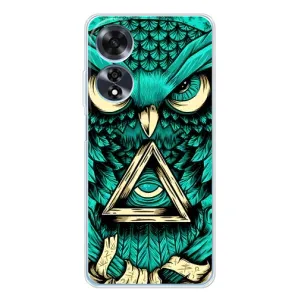 Чехлы с принтом СОВЫ для OPPO A60 (Зеленая сова)