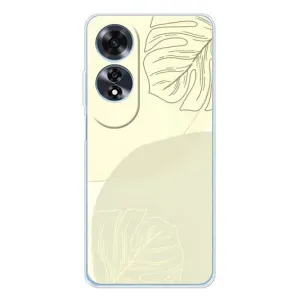Чохол квітковий дизайн для OPPO A60 (Зелений фон)