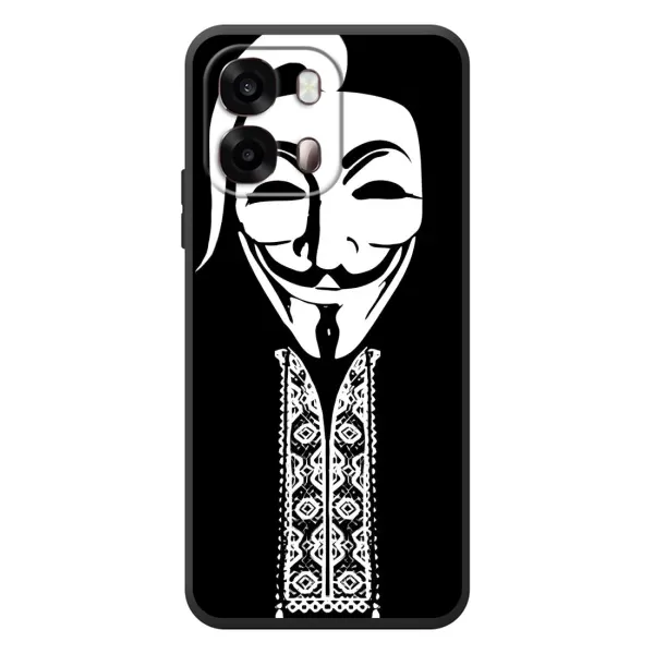 Чехол с рисунком «Анонимус» для OPPO A6s