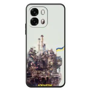 Чехлы на военную тематику для OPPO A6s (Азовсталь)