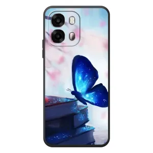 Силіконовий бампер з картинкою звірів для OPPO A6s (Метелик синій)