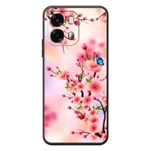 Чехол с принтом САКУРЫ на OPPO A6s (Бабочки на сакуре)