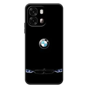 Силіконовий бампер з картинкою машини на OPPO A6s (Чорний BMW)