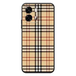 Чехол с рисунком «Burberry стиль» для OPPO A6s