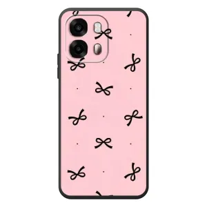 Чехол банты для OPPO A6s (Черные бантики)