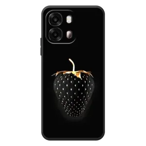 Чехол с изображением вкусной еды для OPPO A6s (Чёрная клубника)