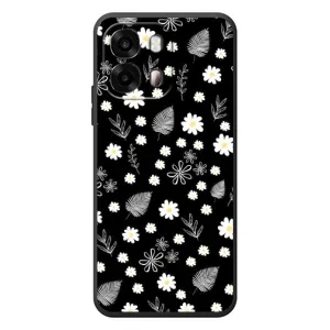 Чехлы с тематикой "ЦВЕТЫ" на OPPO A6s (цветение на чорном)