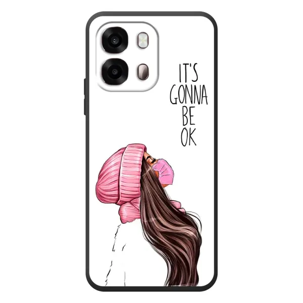 Чехол с рисунком «Девушка в маске» для OPPO A6s