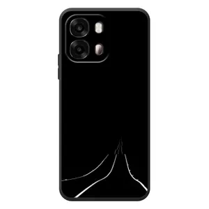 Чехол с картинками на черном фоне для OPPO A6s (Дорога)