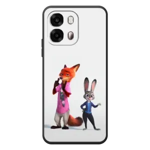 Силиконовый чехол с принтом Зоотрополіс для OPPO A6s (Джуди и Ник)