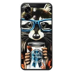 Силіконовий Чохол з Энотами на OPPO A6s (Єнот в окулярах)