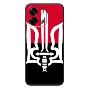 Чехлы УПА (Красно-Чёрный) на OPPO A6s (Герб Украины)