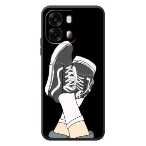 Чехол с Прикольным принтом на OPPO A6s (Кеды)