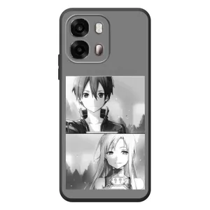 Чехол с персонажами АНИМЕ на OPPO A6s (Кирито-Асуна)