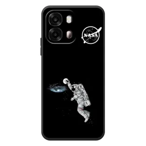 Силіконовый бампер з принтом "Наса" на OPPO A6s (Космонавт баскетболіст)