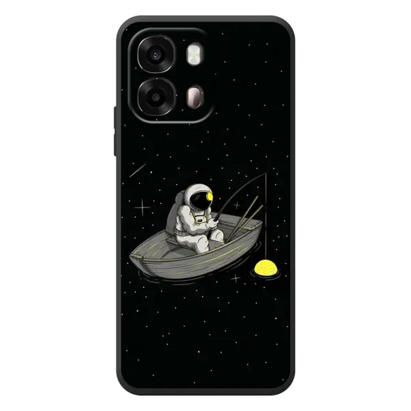Чехол с рисунком «Космонавт на рыбалке» для OPPO A6s Чехол с рисунком «Космонавт на рыбалке» для OPPO A6s