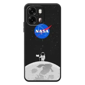 Силіконовый бампер з принтом "Наса" на OPPO A6s (Космонавт NASA)