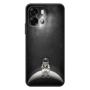 Силіконовый Чохол з принтом "Космонавти" на OPPO A6s (Космонавт романтик)