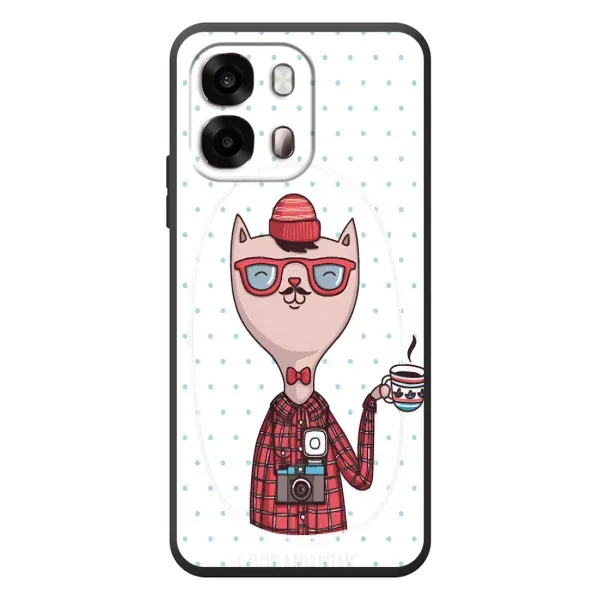 Чехол с рисунком «Кот аристократ» для OPPO A6s
