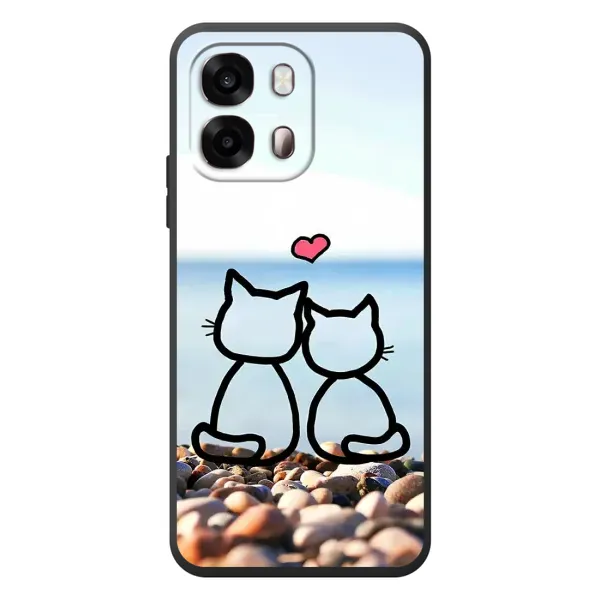 Чехол с рисунком «Котейки» для OPPO A6s Чехол с рисунком «Котейки» для OPPO A6s