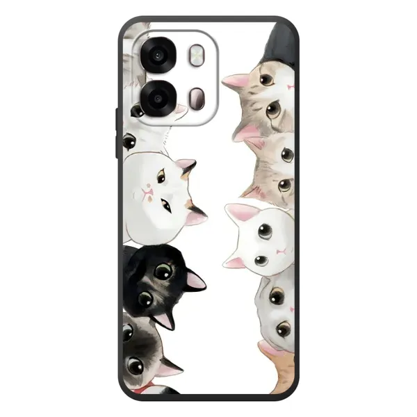 Чехол с рисунком «Коты» для OPPO A6s