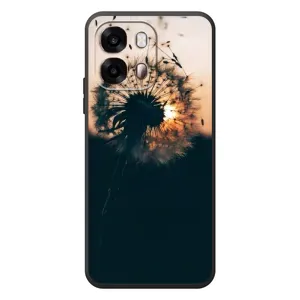 Силиконовый Чехол с одуванчиками на OPPO A6s (Красивый одуванчик)