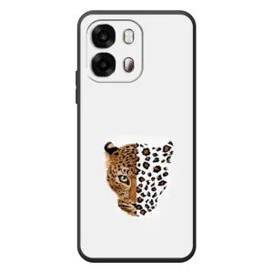Чохол з леопардовим принтом на OPPO A6s (Леопард на білому)