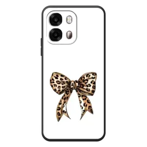 Чехол банты для OPPO A6s (Леопардовый принт)