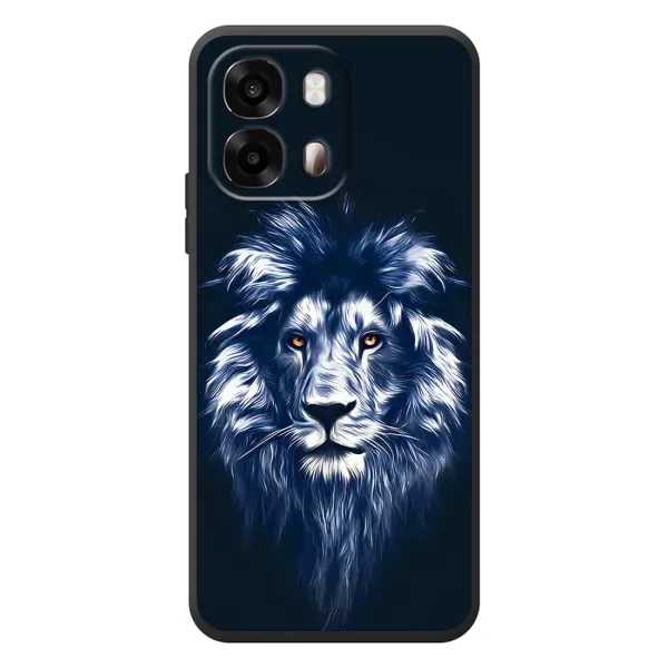 Чехол с рисунком «Лев - синий» для OPPO A6s Чехол с рисунком «Лев - синий» для OPPO A6s