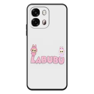 Чехол с принтом Лабубу для OPPO A6s (Логотип Лабубу)