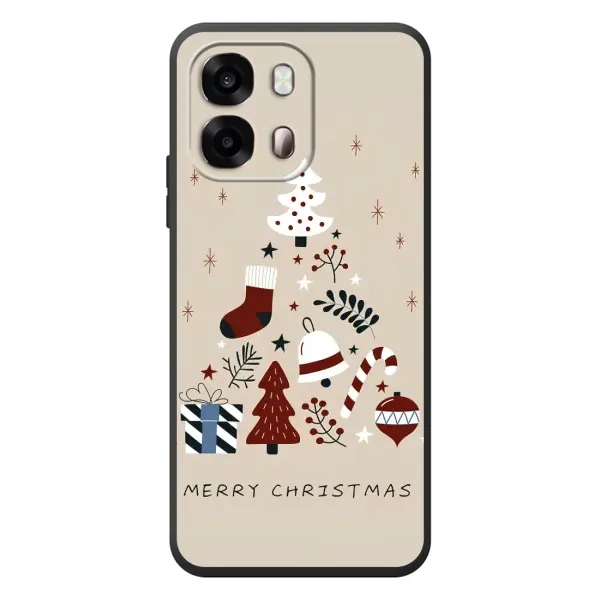Чехол с рисунком «Merry Christmas» для OPPO A6s