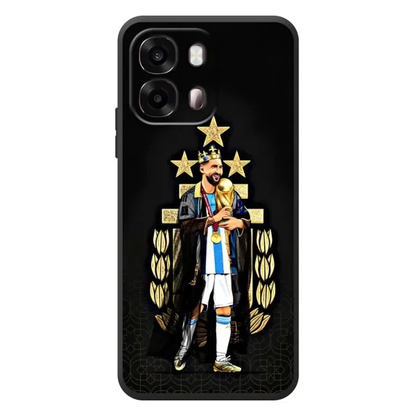 Чехол с рисунком «Месси король» для OPPO A6s