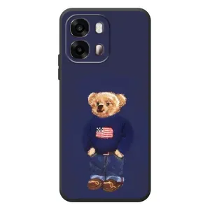 Чехол с рисунком «Мишка USA» для OPPO A6s