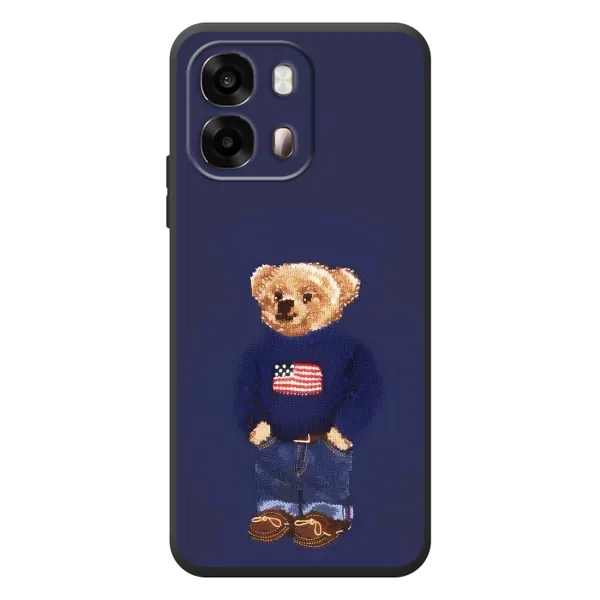 Чехол с рисунком «Мишка USA» для OPPO A6s