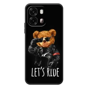 Чехол с рисунком «Модный Мишка» для OPPO A6s