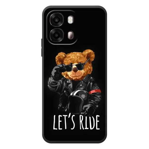 Чехол с рисунком «Модный Мишка» для OPPO A6s