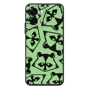 Силіконовий Чохол з Энотами на OPPO A6s (Мордочки Єнота)