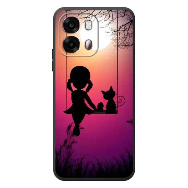 Чехол с рисунком «На качели» для OPPO A6s Чехол с рисунком «На качели» для OPPO A6s